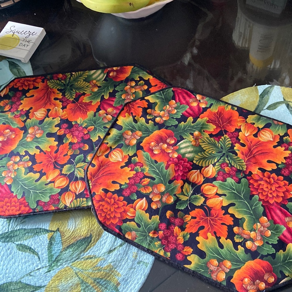 Final price accepted Vintage Fall placemats